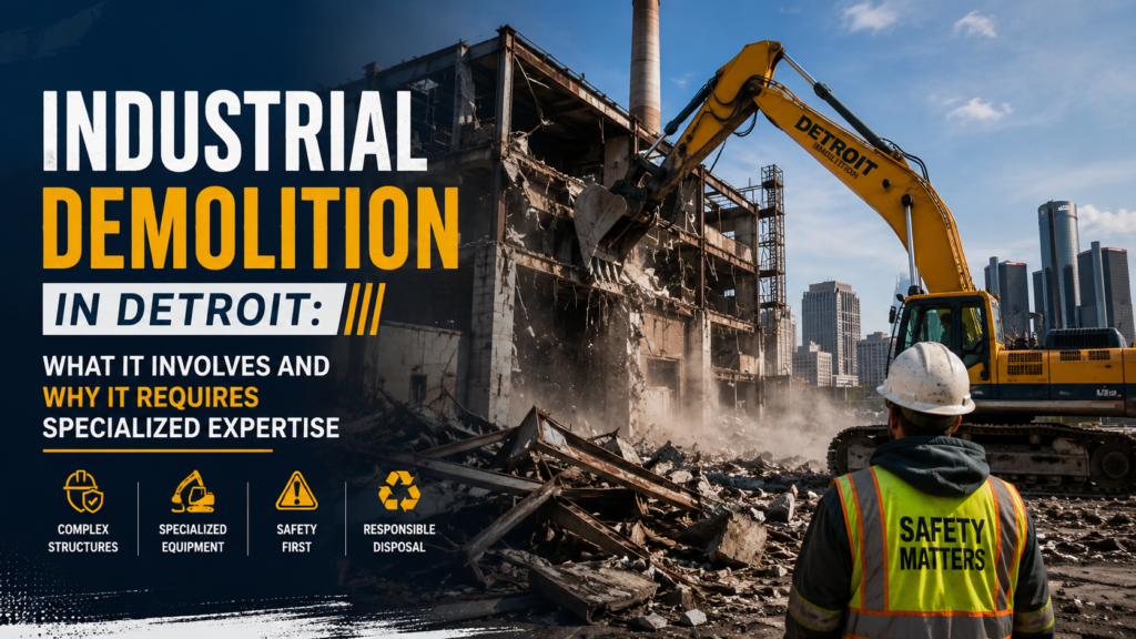 Industrial Demolition in Detroit: What It Involves and Why It Requires Specialized Expertise